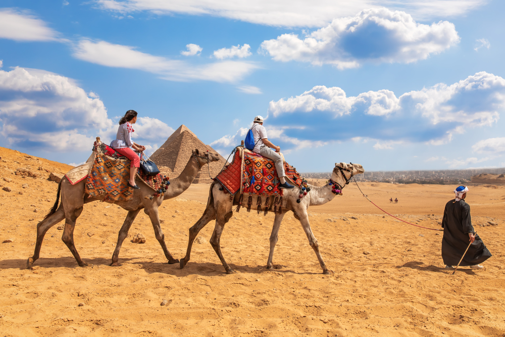Panoramic View of Pyramids