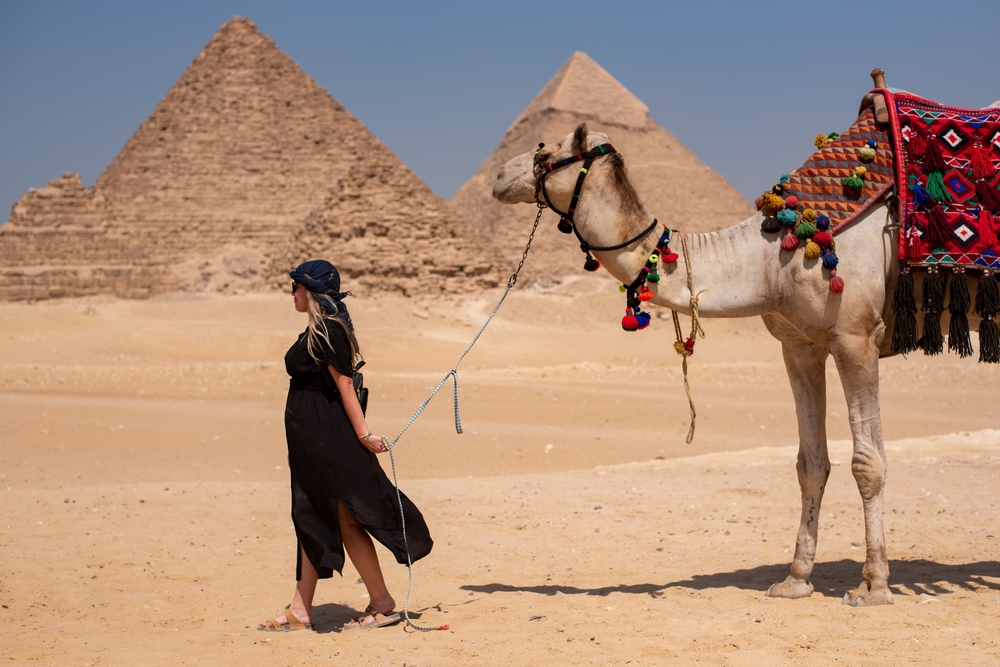 Panoramic View of Pyramids